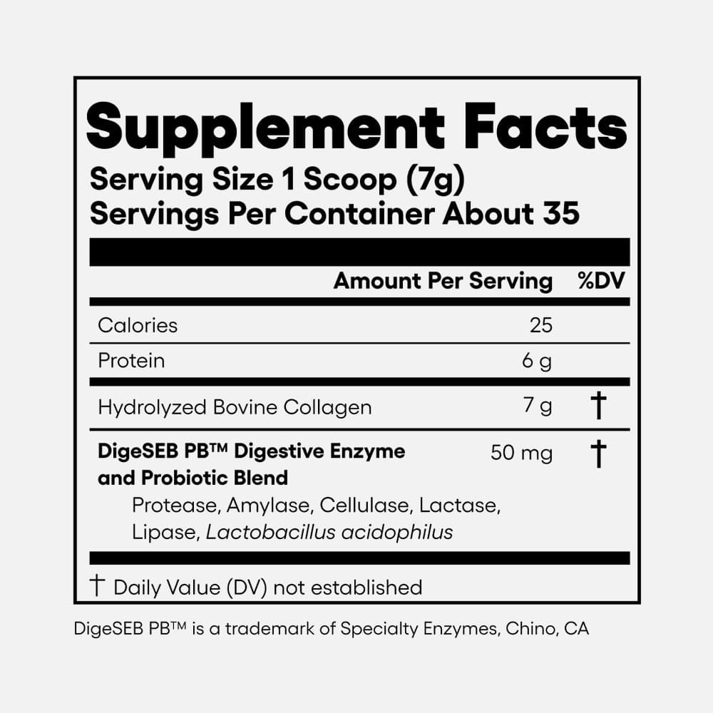 Collagen Peptides Powder (Hydrolyzed) - 1 Month Supply