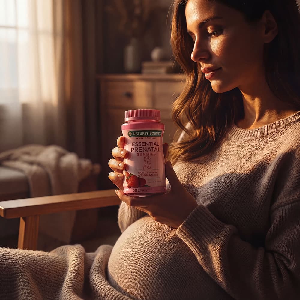 Prenatal Gummies with Folic Acid & DHA - 50 Gummies