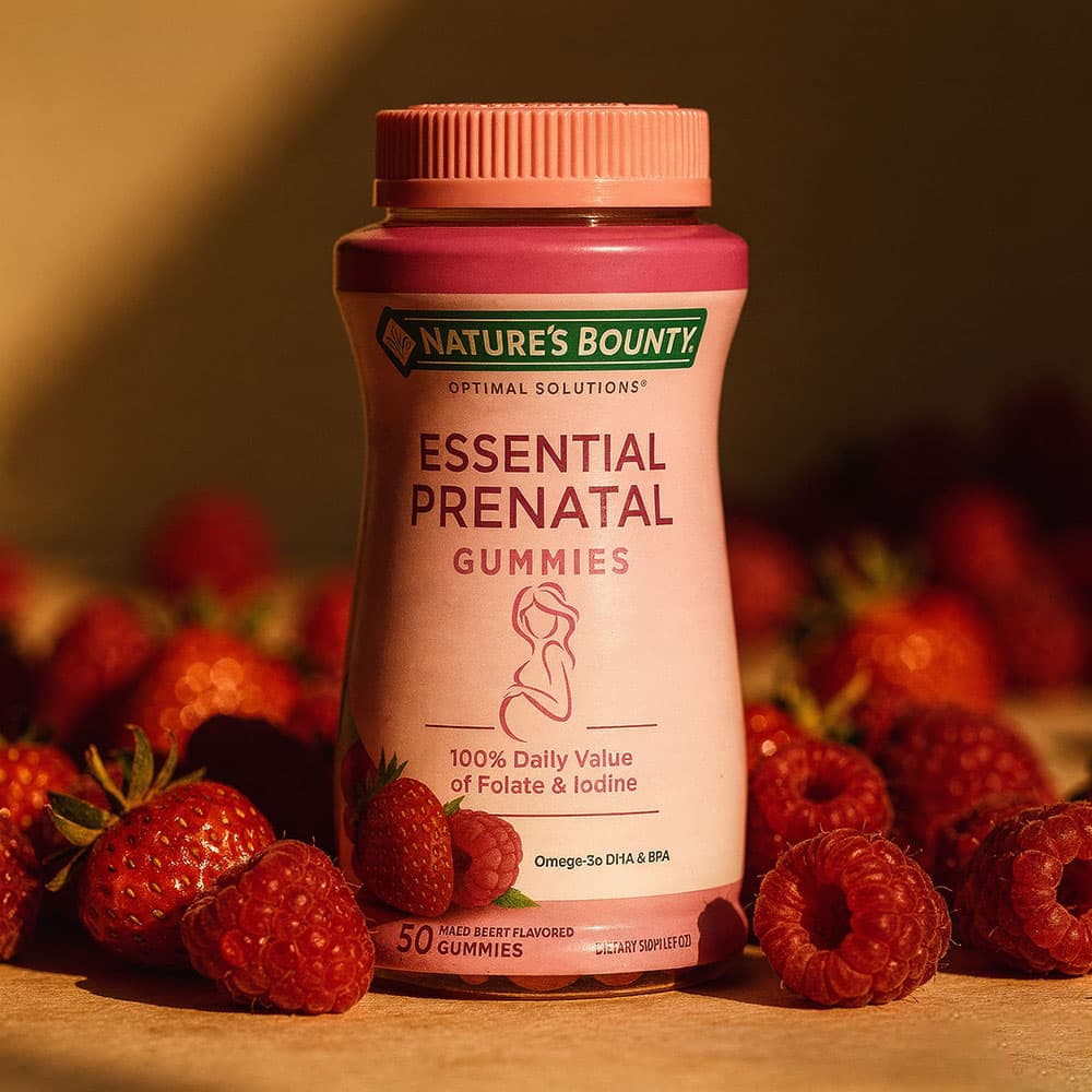 Prenatal Gummies with Folic Acid & DHA - 50 Gummies