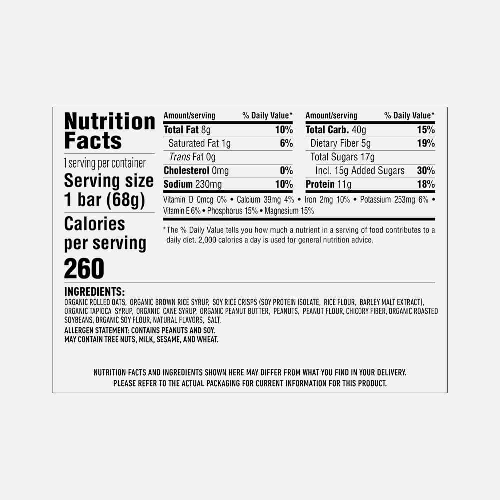 CLIF Bar Energy Bars 2.4oz - Peanut Butter - 12 Bars