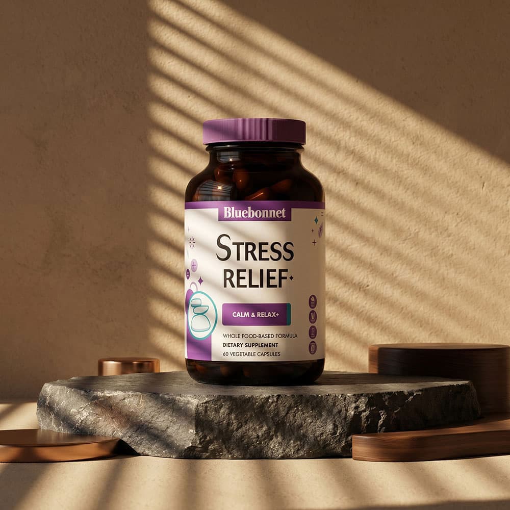 Stress Relief Blend with L-Theanine - 60 Vegetable Capsules
