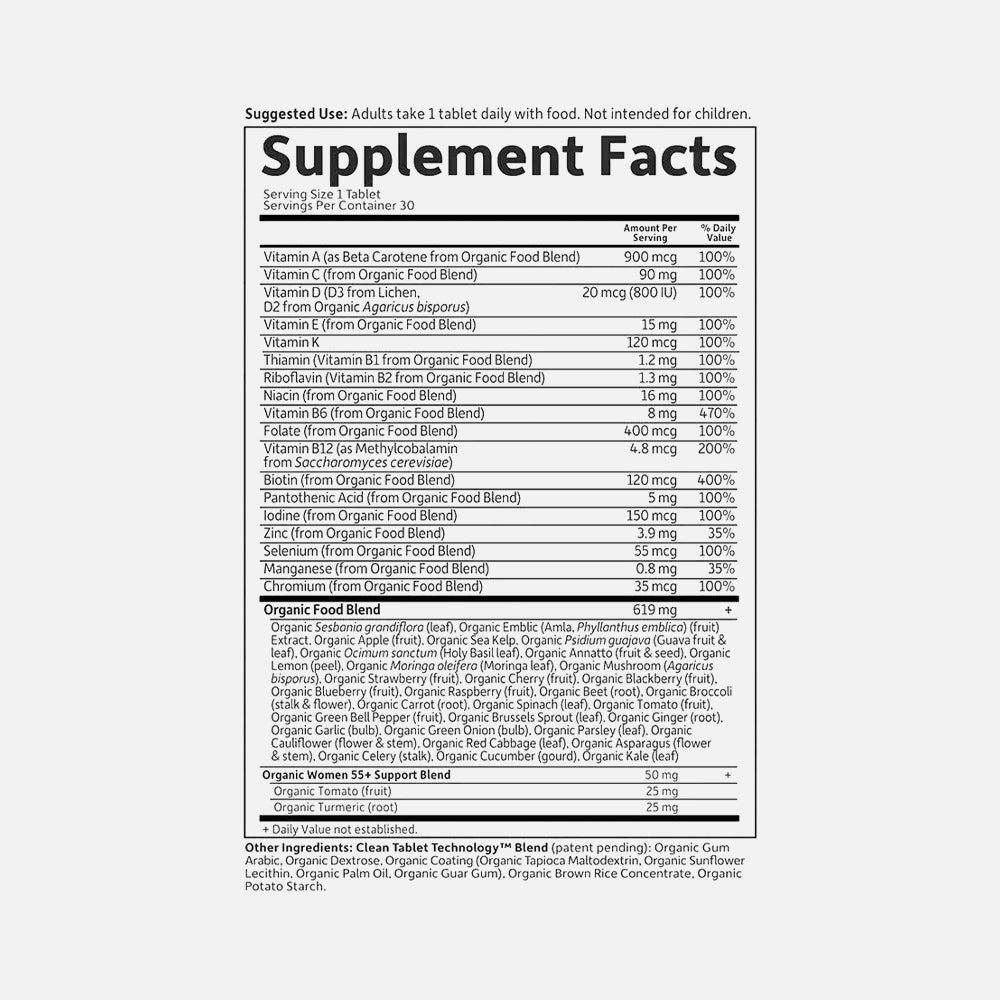 mykind Organics Women 55+ Multivitamin - 30 Tablets