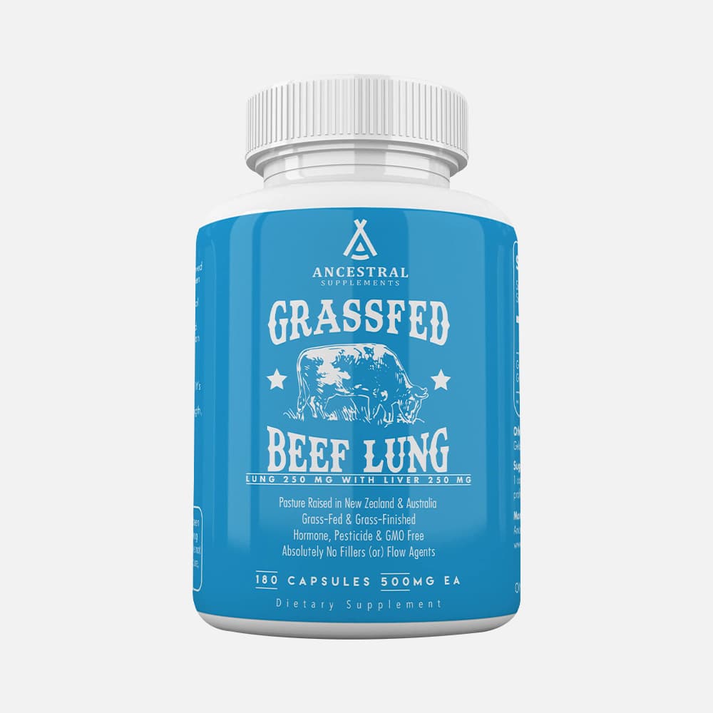 Grass Fed Beef Lung & Liver 500mg - 180 Capsules