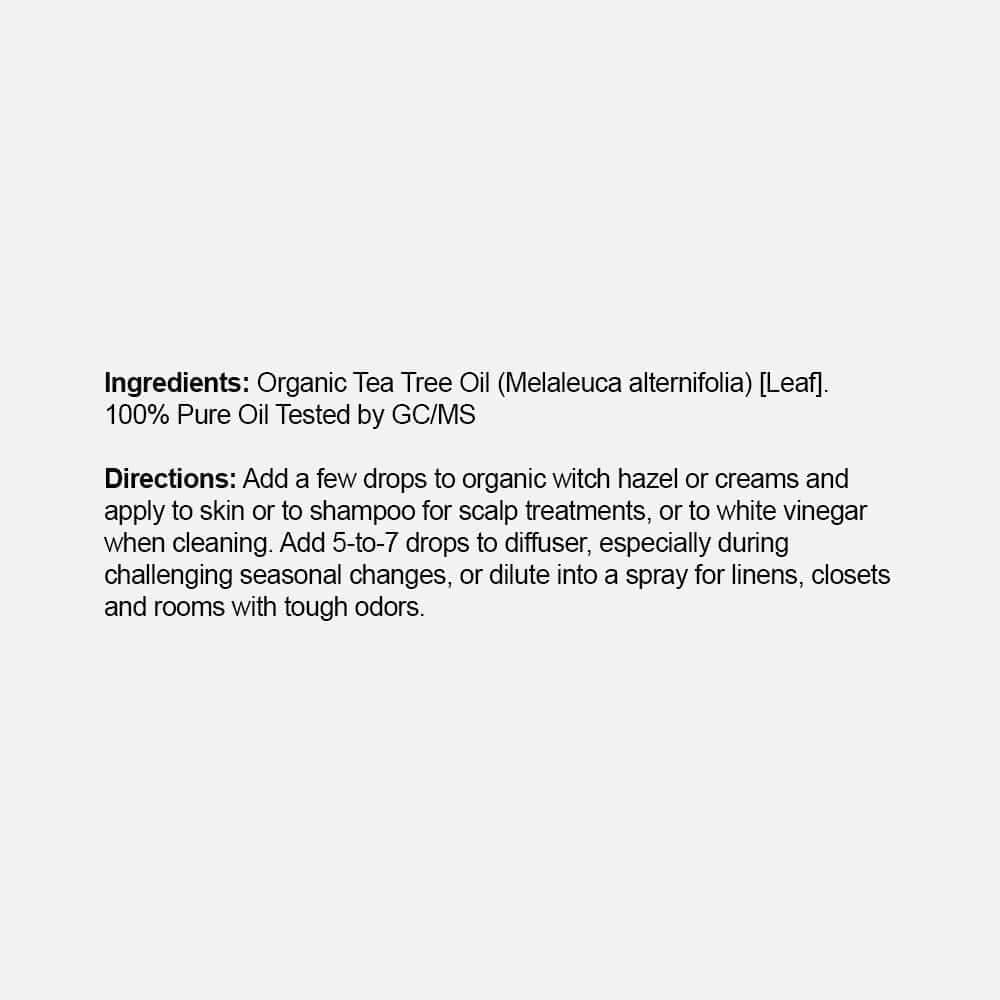 Tea Tree Essential Oil 15mL (USDA Organic) - Liquid