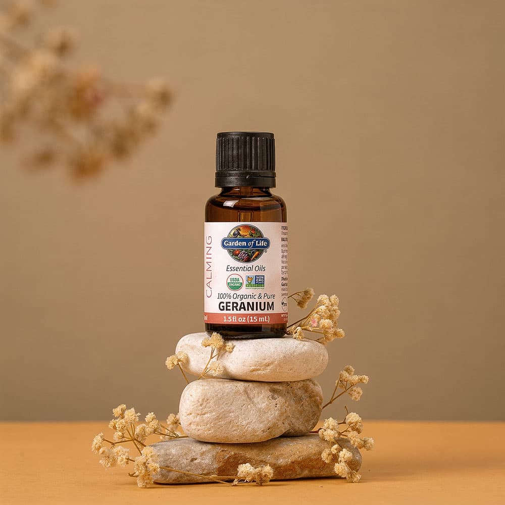 Organic Geranium Essential Oil 15mL - Aromatherapy