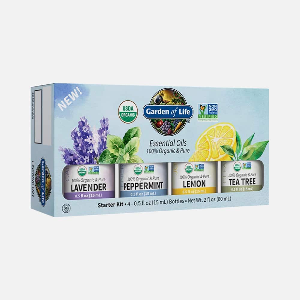 Organic Essential Oils Starter Pack 2 fl oz - 4 Liquids