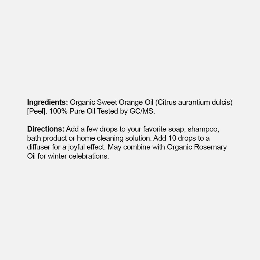 Organic Sweet Orange Oil 15mL - Essential Oil