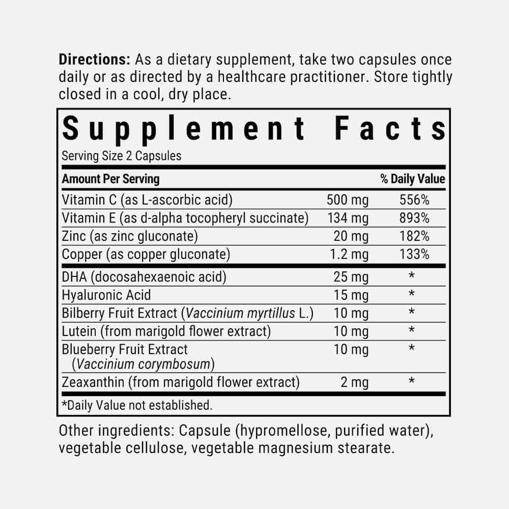 Macular & Blue Eye Care Formula - 60 Capsules