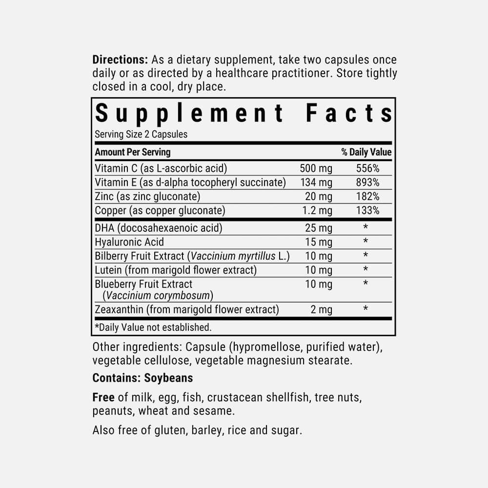 Targeted Choice Eye Care Formula - 90 Vegetable Capsules