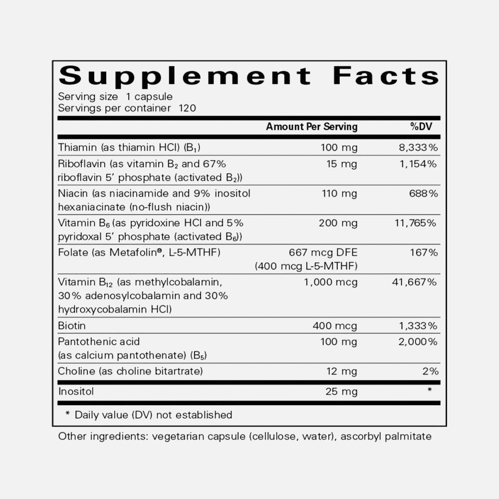 Pure Encapsulations B6 Complex - 120 Capsules