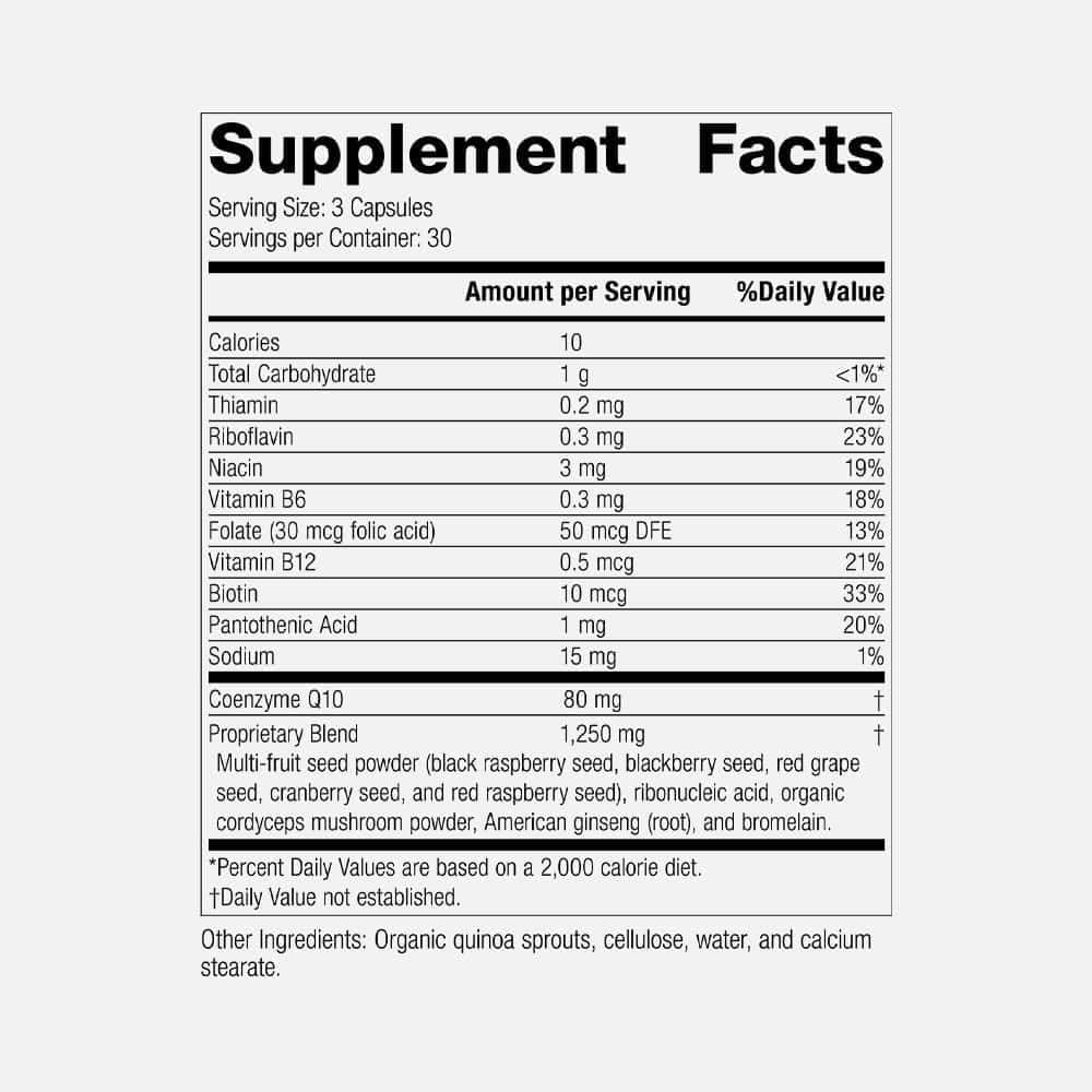 B Vitality with CoQ10 - 90 Capsules