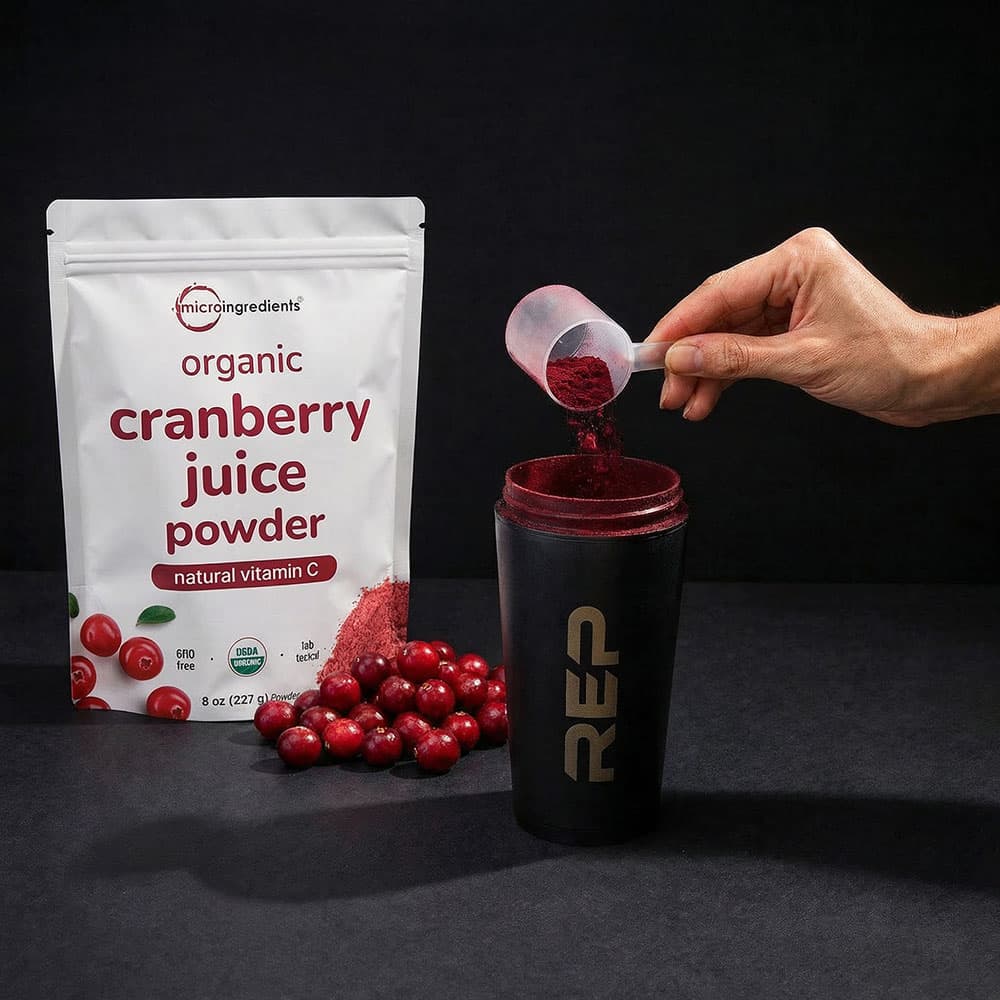 Organic Cranberry Juice Powder 8oz - Vegan Powder