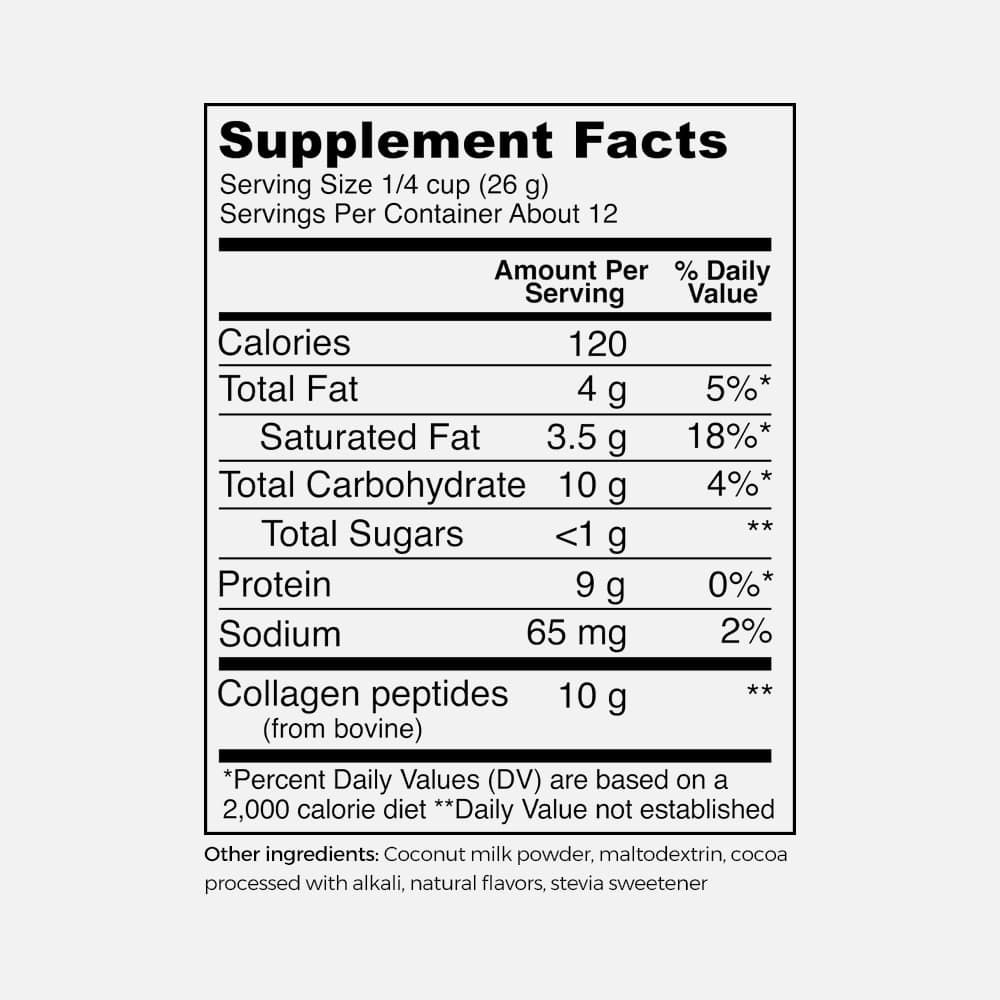Collagen Creamer Mocha 10g - 11.2oz Powder
