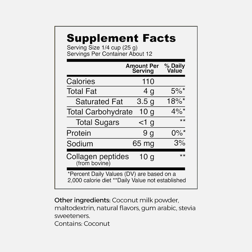 Collagen Peptides 10g - Vanilla Coffee Creamer Powder