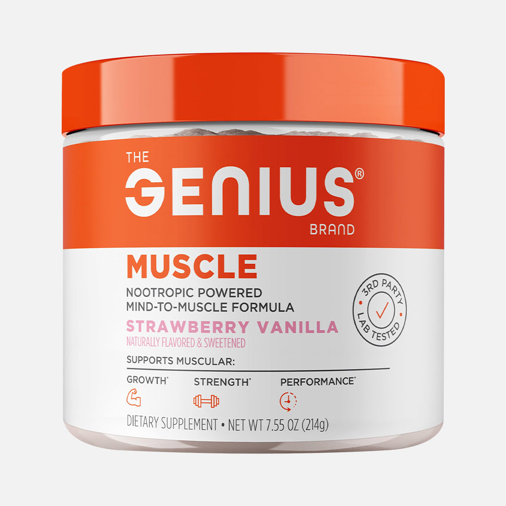 Genius Muscle Builder Workout Powder - 30 Servings