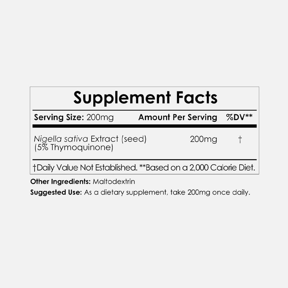 Nigella Sativa Extract 5% Thymoquinone - 10g Powder