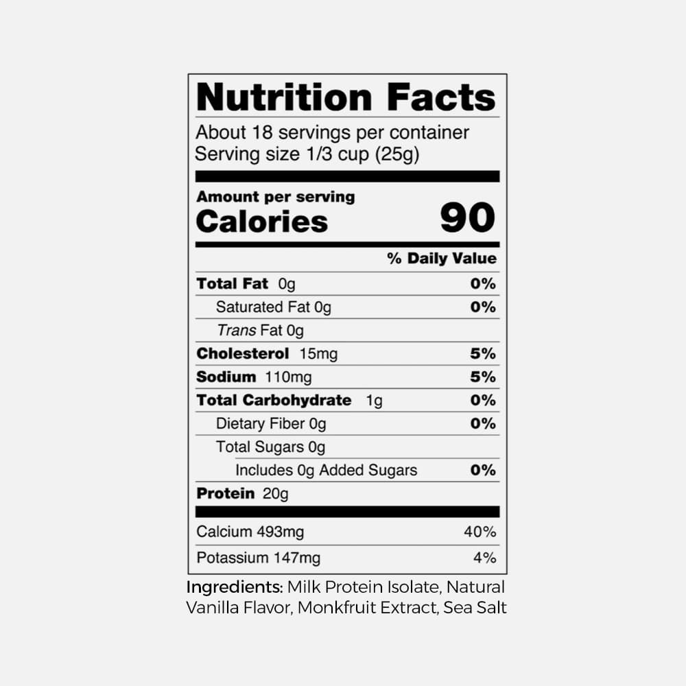 Grass Fed Whey & Casein Protein 20g - 18 Servings Powder