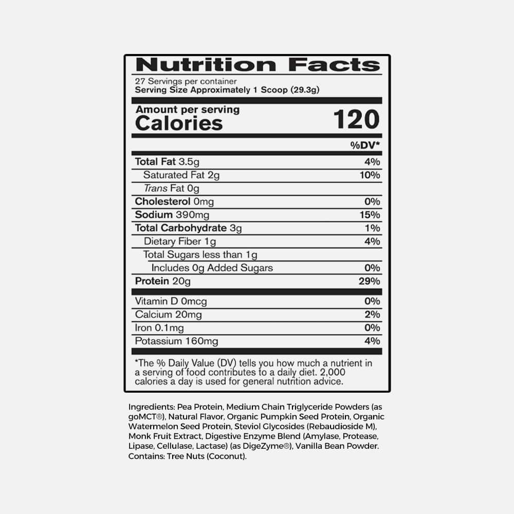 Vegan Protein 27 Servings (Vanilla) - Powder