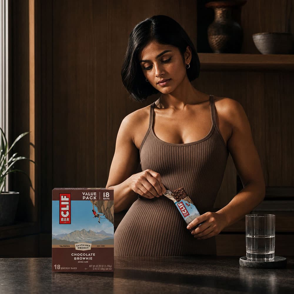 CLIF Bar Chocolate Brownie 10g Protein - 18 Bars