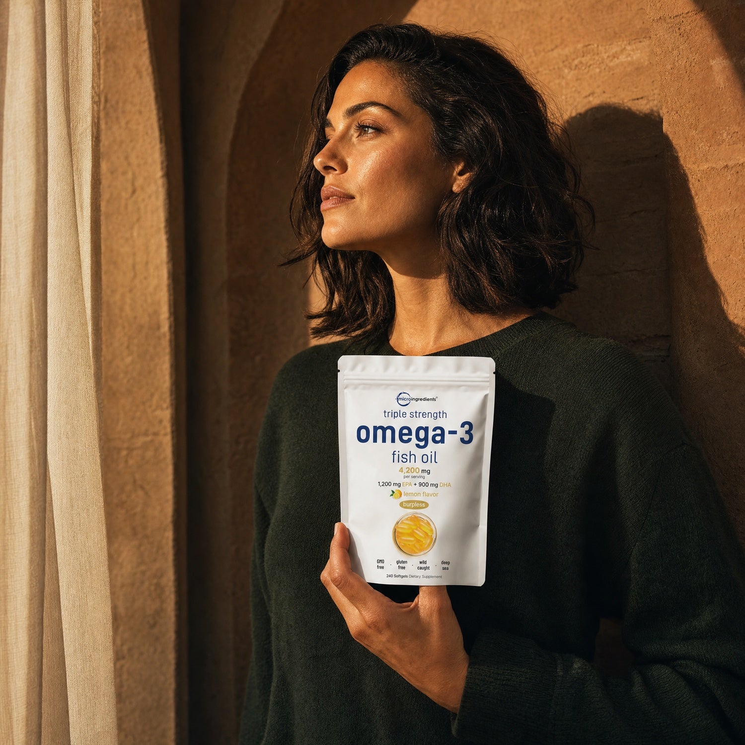 Omega-3 Fish Oil 4200mg - 240 Lemon Softgels