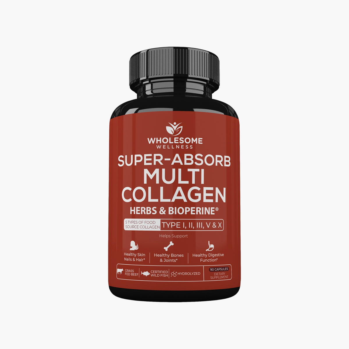 Wholesome Wellness - Super-Absorb Multi Collagen - 90 Capsules