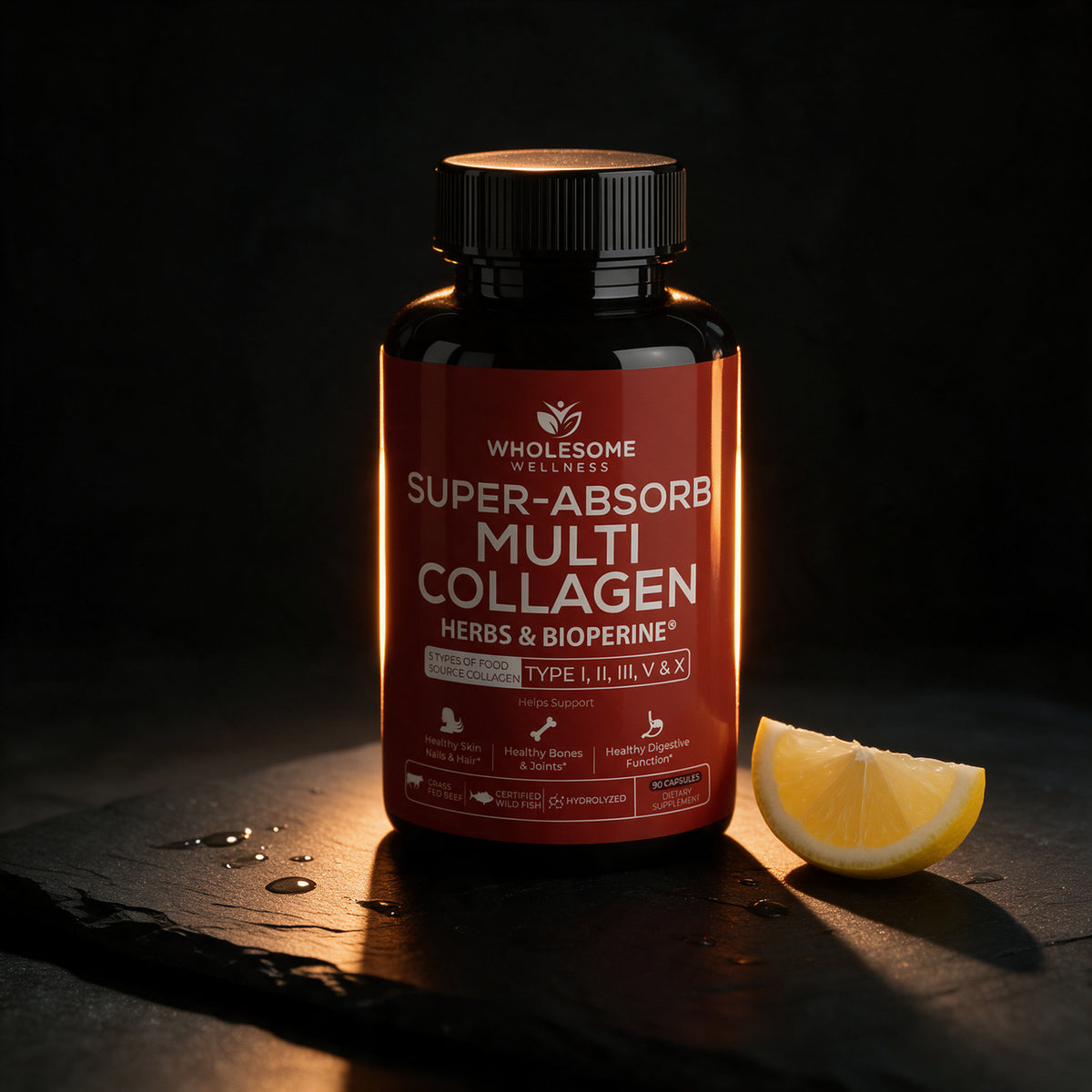 Wholesome Wellness - Super-Absorb Multi Collagen - 90 Capsules