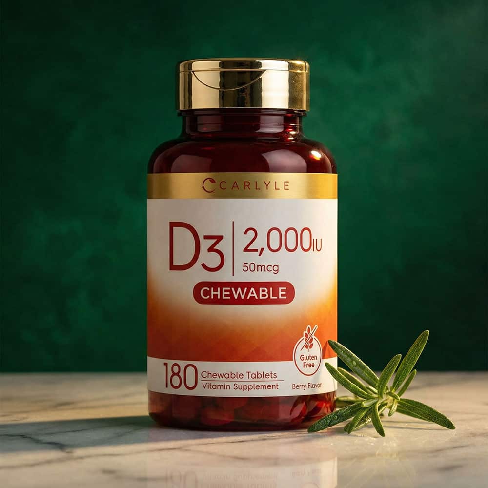 Vitamin D3 2000 IU (50 mcg) - 180 Chewable Tablets