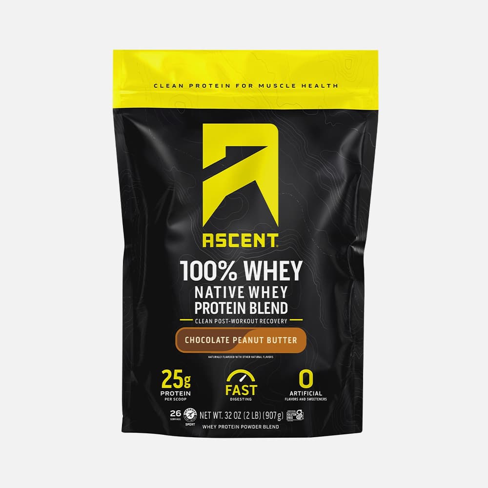 Ascent Whey Protein Isolate Powder 25g - Chocolate Peanut Butter -907 g