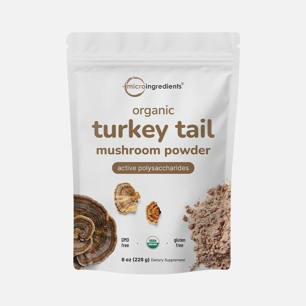 Organic Turkey Tail Mushroom 50:1 Extract - 8oz Powder