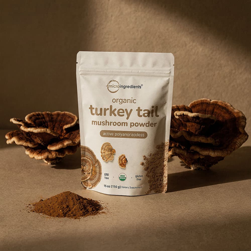 Organic Turkey Tail Mushroom 50:1 Extract - 8oz Powder