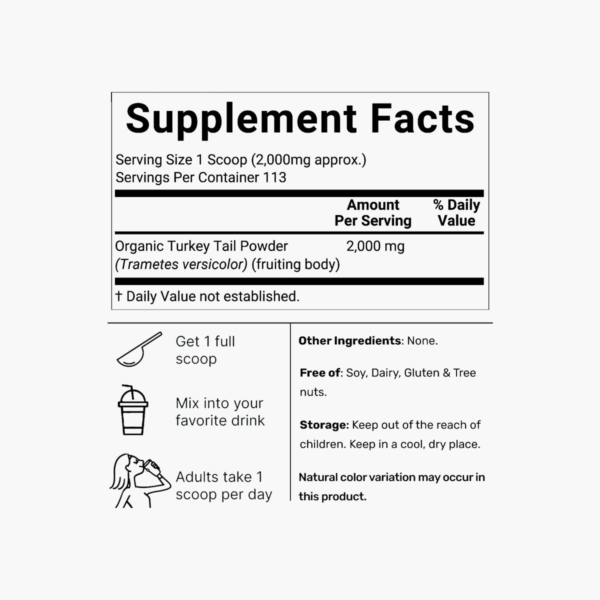 Turkey Tail Mushroom Extract