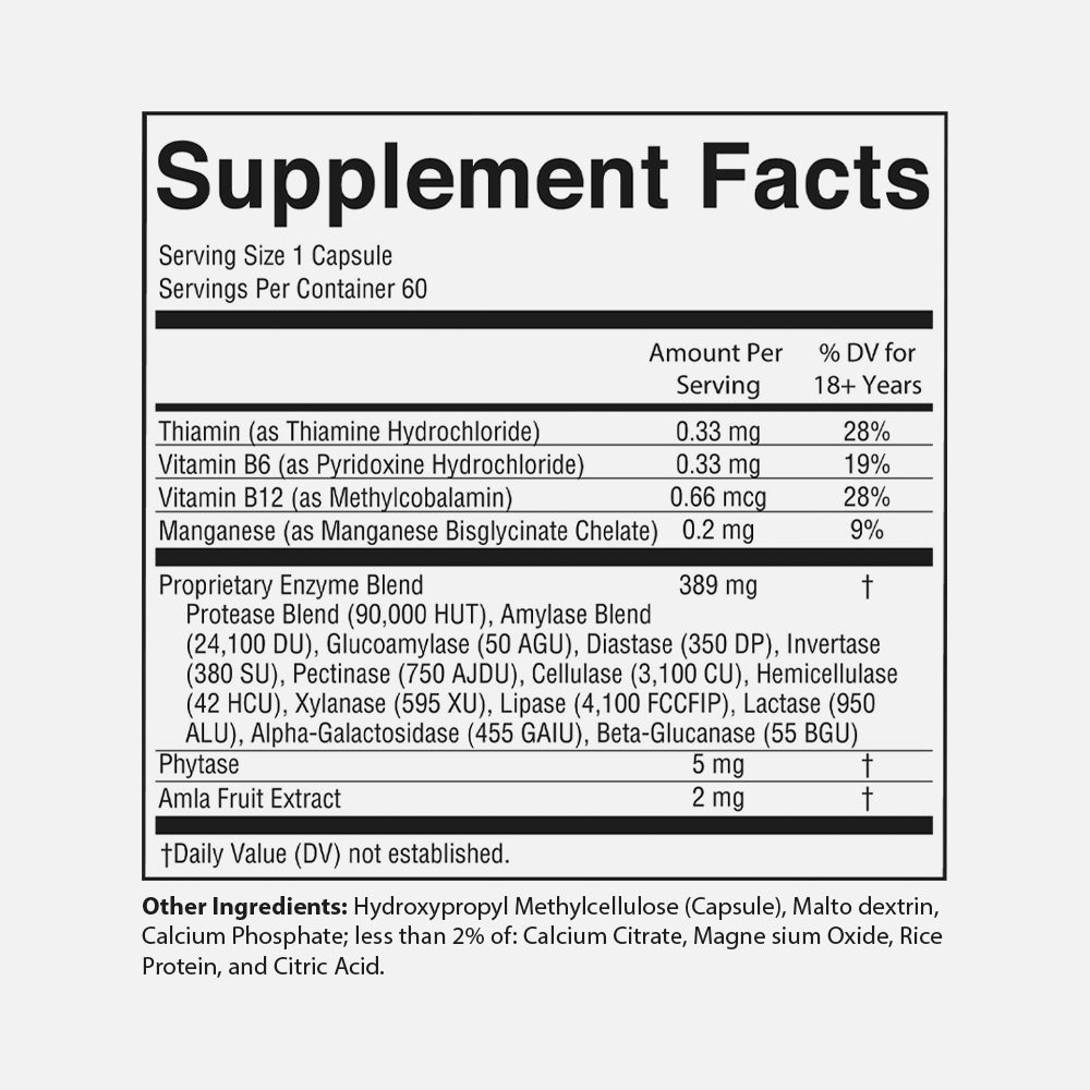 Ultra Digestive Enzymes - 60 Vegan Capsules