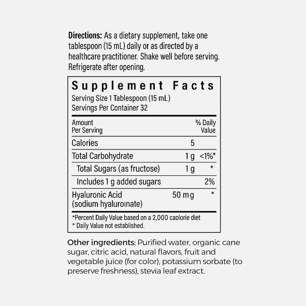 Hyaluronic Acid 50mg - 32 Servings Liquid