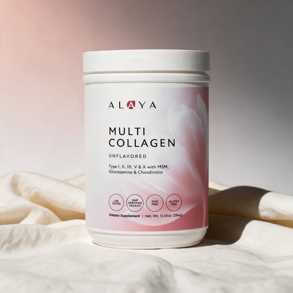 Alaya Naturals - Multi Collagen + MSM + Glucosamine - Unflavored - 40 Servings