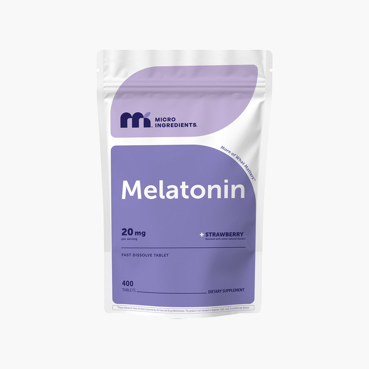Melatonin 20mg - 400 Fast-Dissolve Strawberry Tablets