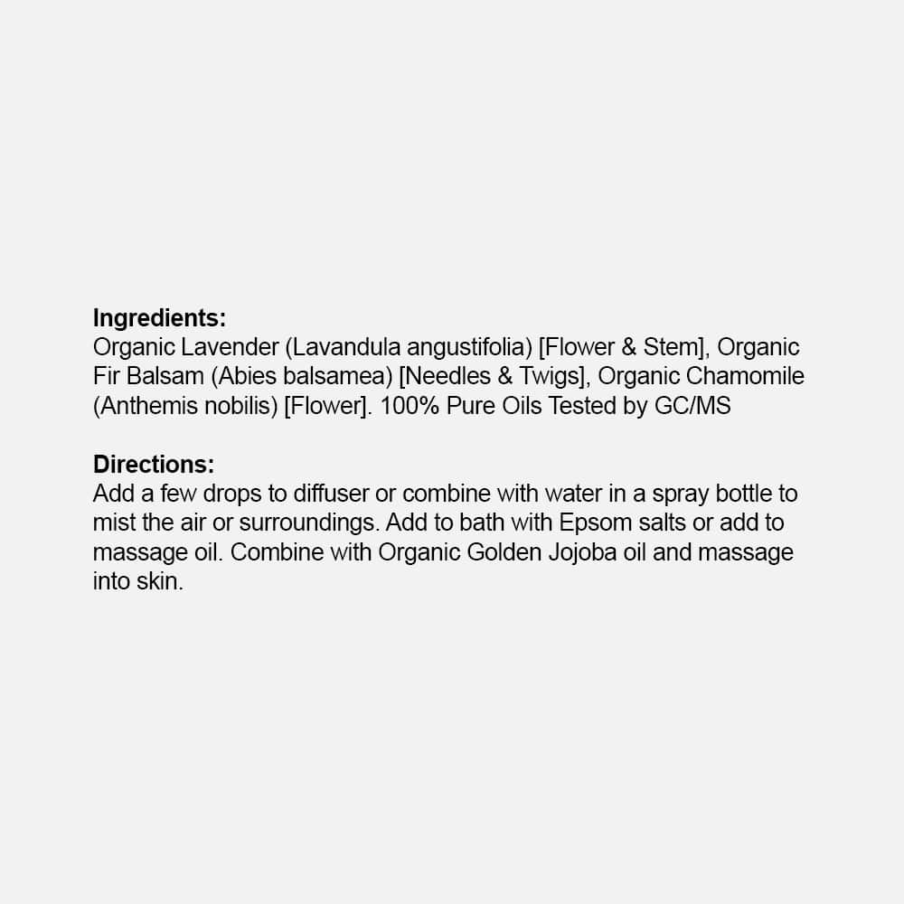 Lavender Calm Blend Oil 0.5 fl oz - Organic Liquid