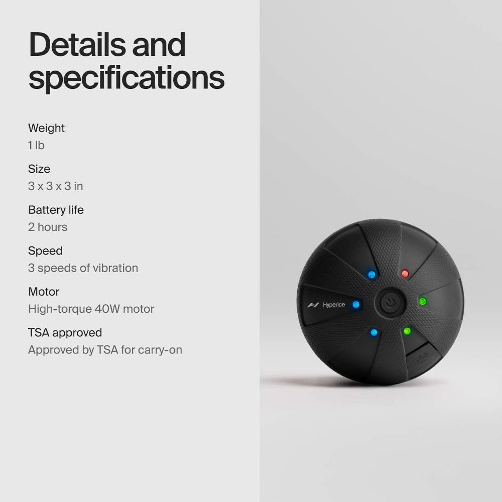 Hyperice Hypersphere Mini - Corded Electric Massager Ball