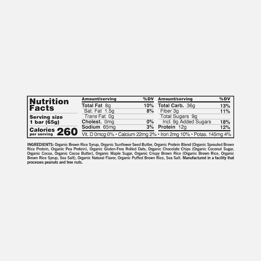 GoMacro Oatmeal Chocolate Chip Bars - 12 (2.3oz) Bars