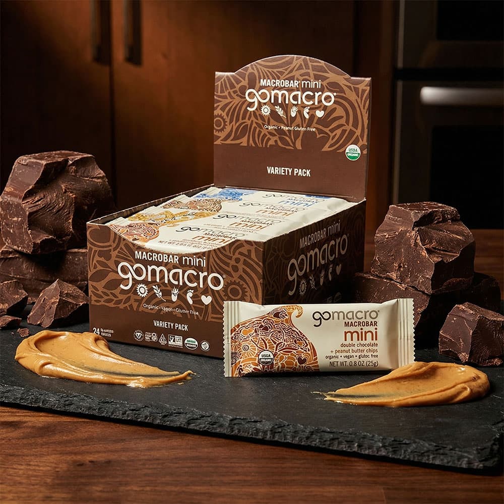 GoMacro MacroBar Mini Protein Bars 0.9oz - 24 Pack