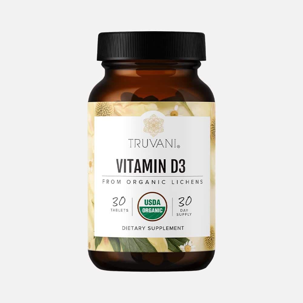 Organic Vitamin D3 2000IU - 30 Tablets (Vegan)