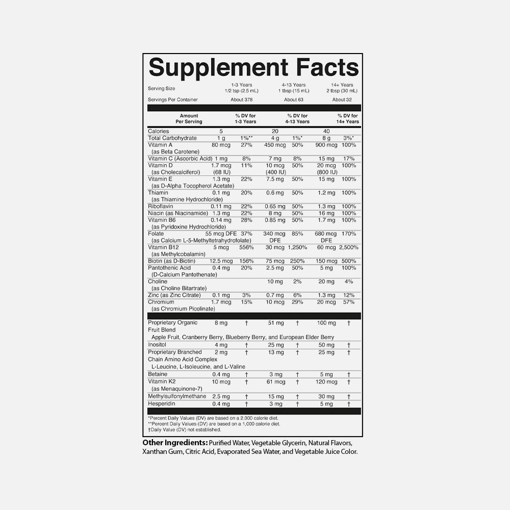 Liquid Multivitamin Essentials+ - 32 fl oz (Vegan)