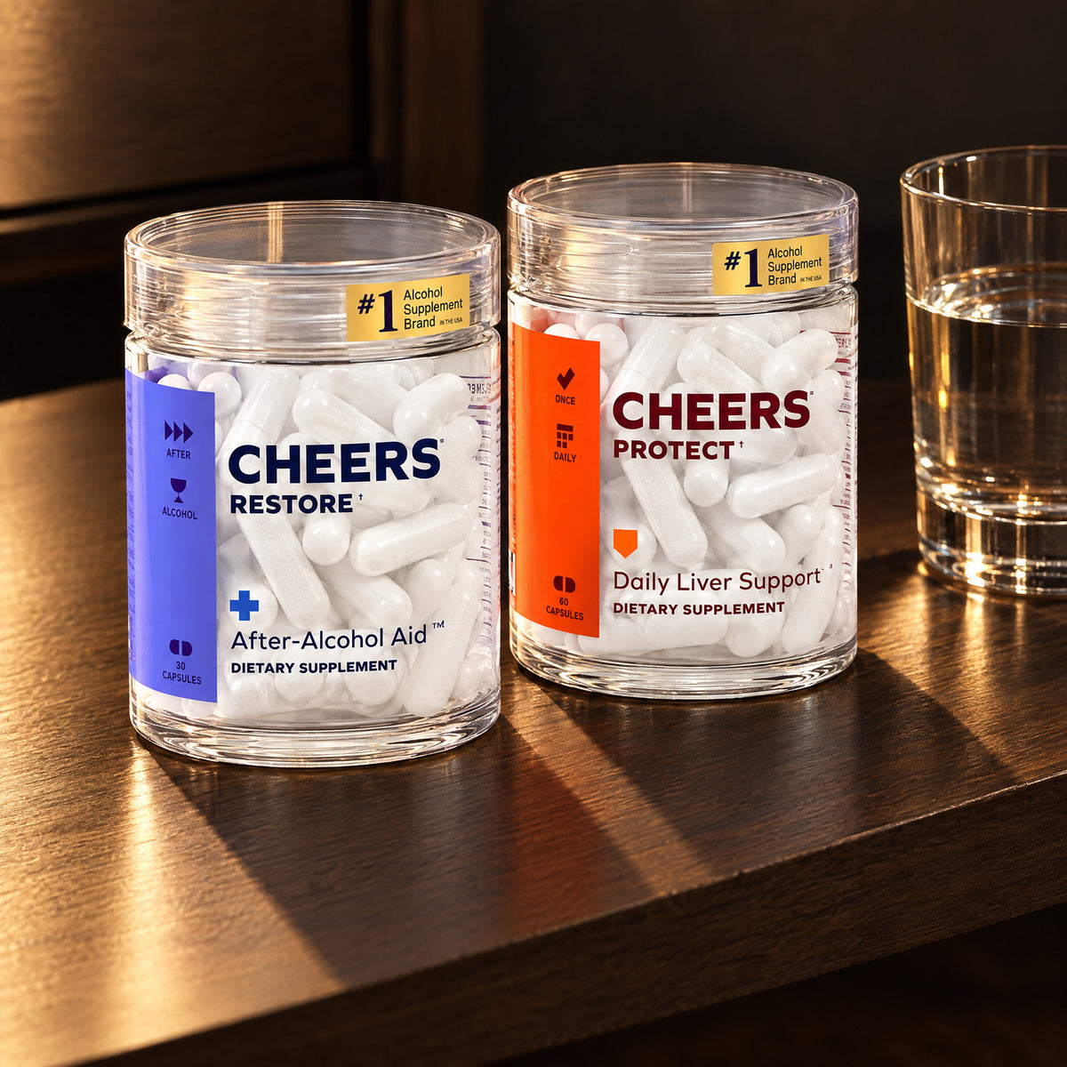 Cheers - Liver Combo Restore + Protect - 12 Restore Doses + 30 Protect Capsules