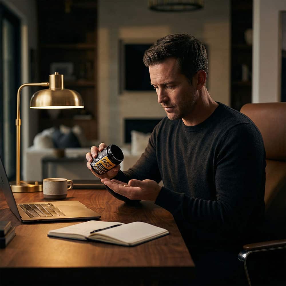 Alpha Brain Nootropic with L-Theanine & B6 - 90 Capsules