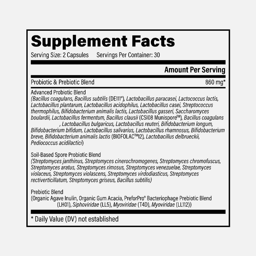 Ultimate Probiotic Blend 100 Billion CFU - 60 Capsules