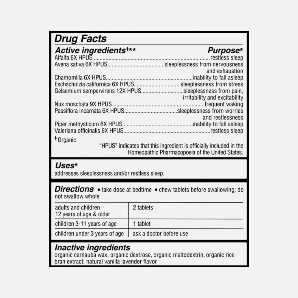 Genexa Sleepology Melatonin Free - 180 Chewable Tablets