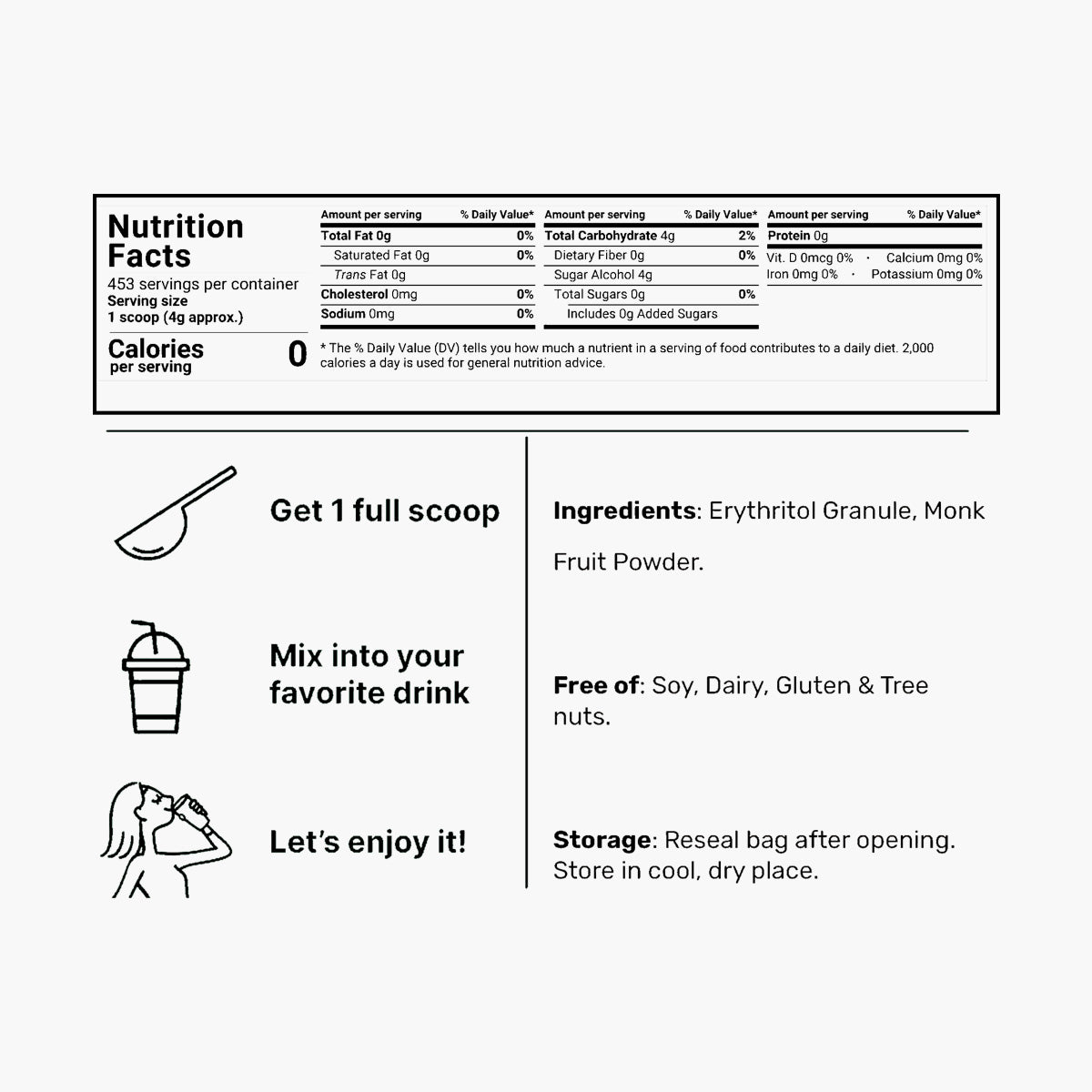 Monk Fruit Erythritol