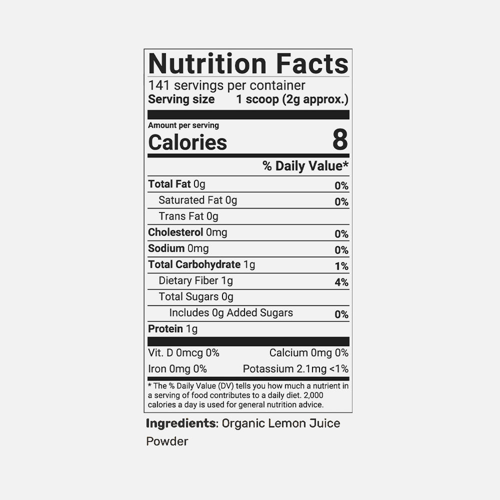 Organic Lemon Juice Powder 10oz - 2 Pack