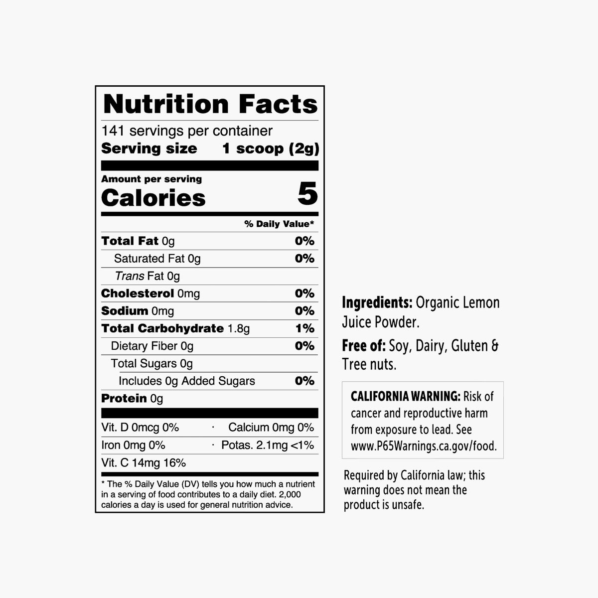 Organic Lemon Juice Powder