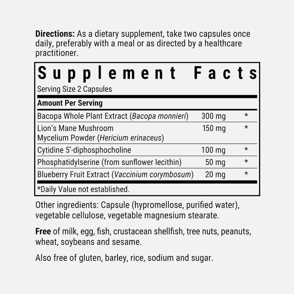 BrainPower Nootropic Blend 30ct - Vegetable Capsules