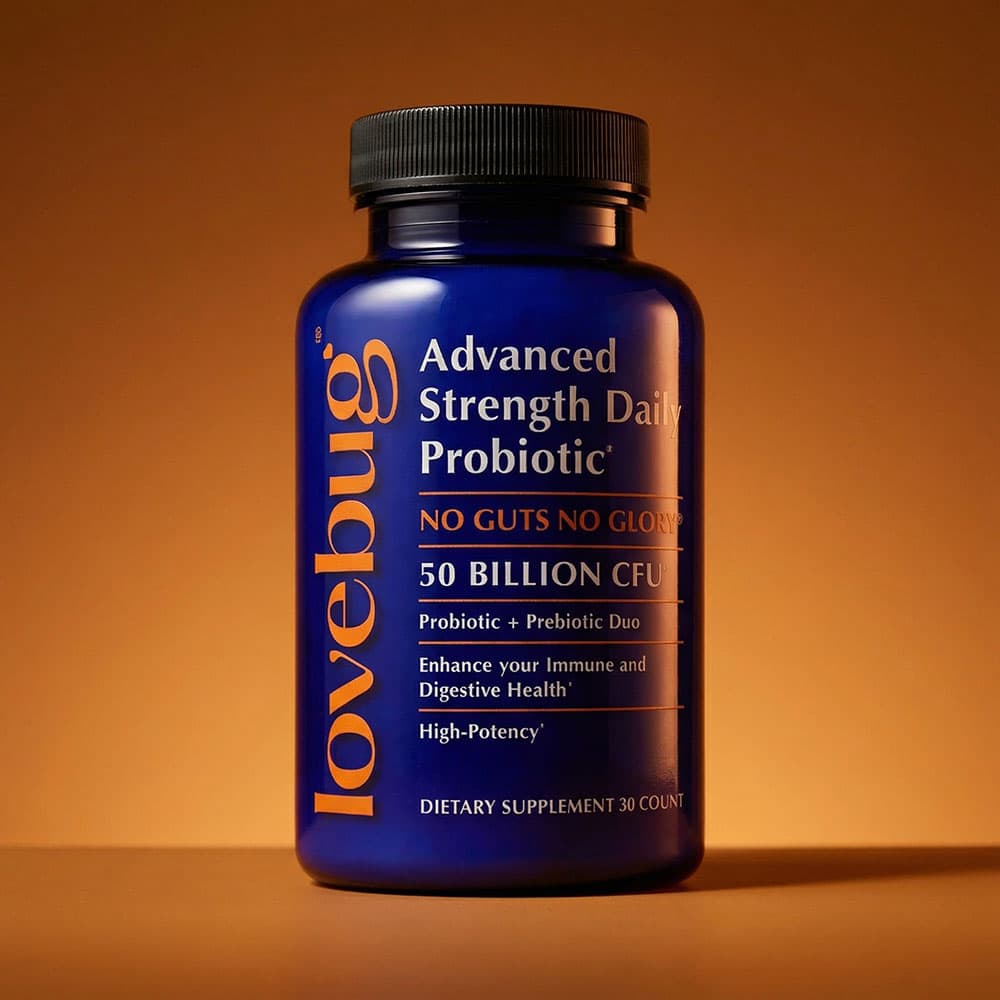 LoveBug Probiotics 50 Billion CFU - 30 Capsules